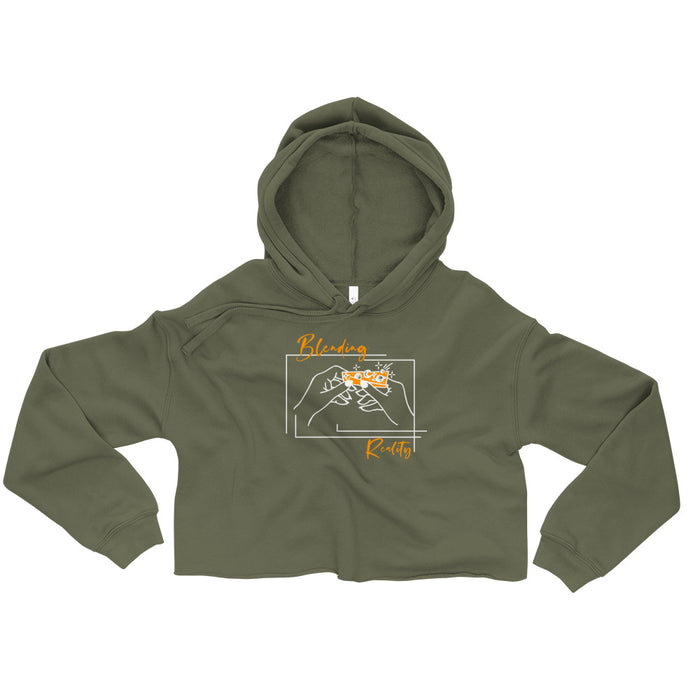 Blending Reality Crop Hoodie